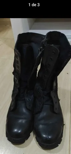 Coturno extra leve Coturno Militar Tático Atalaia com zíper + Cadarço , tamanho 40/41 Orig