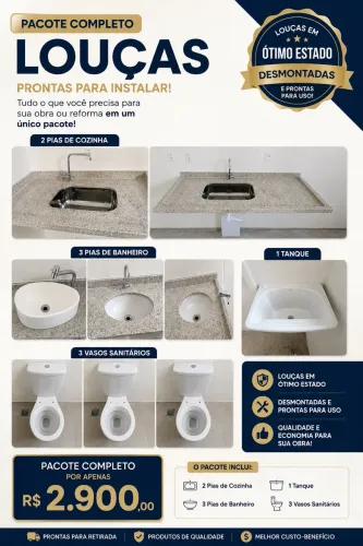Pias e Vaso Sanitário
