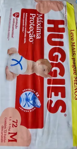 Fralda Huggies M - Máxima proteção - R$ 0.76 a tira
