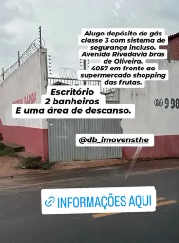 Alugo depósito de Gás