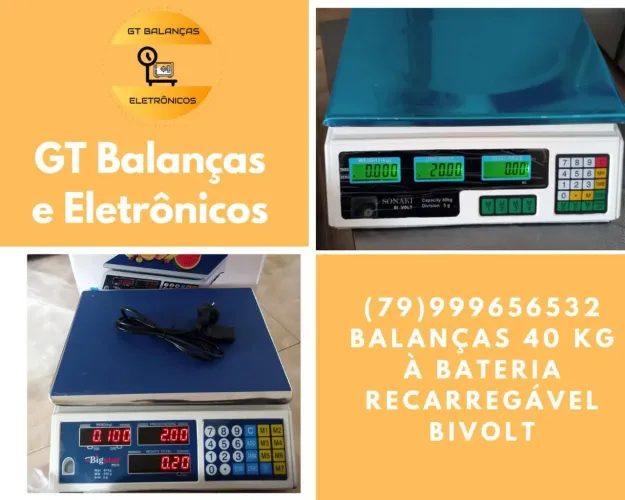 Balança com bateria inteira