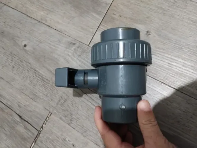 Registro Esfera 50mm Soldável Pvc Amanco Cinza