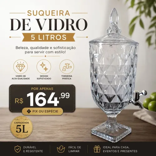 Suqueira de Vidro