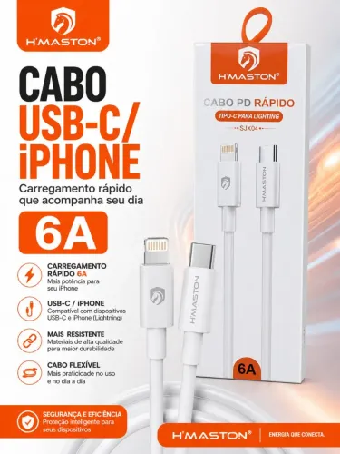 Cabo USB-C iphone