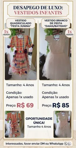 Vestidos juninos e de casamento 