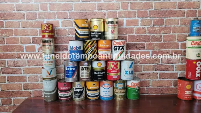 Latas Óleo Antigas