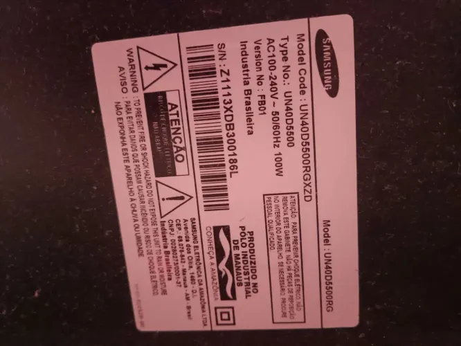 Tv Samsung 40 polegadas com controle