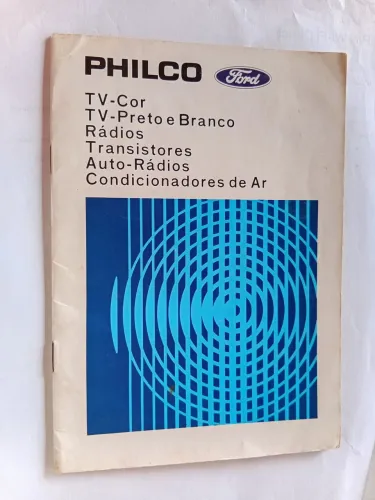 Manual Philco Ford Televisor em Cores décadas 70 e 80.