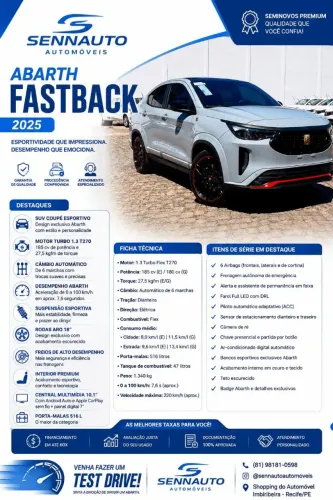 Fiat Fastback Abarth Turbo Flex 1.3 Aut. 2025