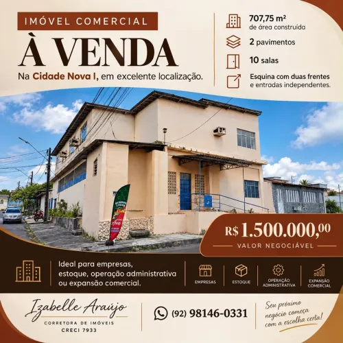 Imóvel comercial à venda na Cidade Nova I, em excelente localização.