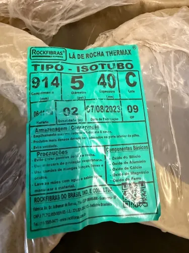 ? ANÚNCIO ? ISOTUBO LÃ DE ROCHA 5" × 40 mm