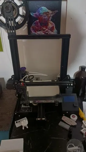 Impressora 3D PCYes FAB 3 (Ender 3 pro) + Gabinete em madeira + filamentos e bicos extras