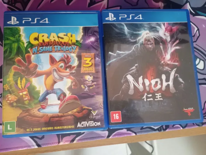 Nioh e Triologia Crash Bandicoot