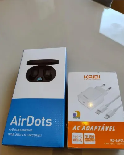 Kit de carregador e fone sem fio
