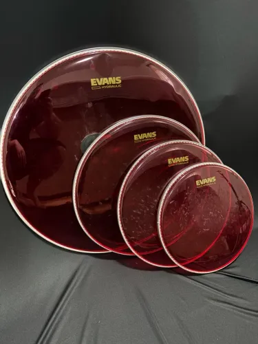 Kit de peles usadas Evans Hydraulic Red