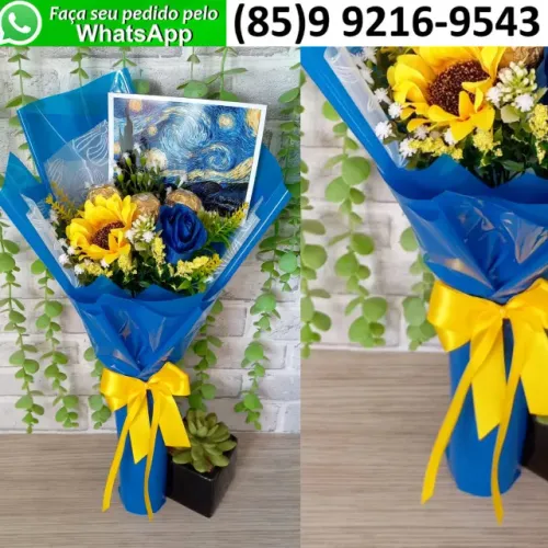 Kit Presente Namorados Namorada Esposa Van Gogh Noite Estrelada Chocolates Ferrero Rocher