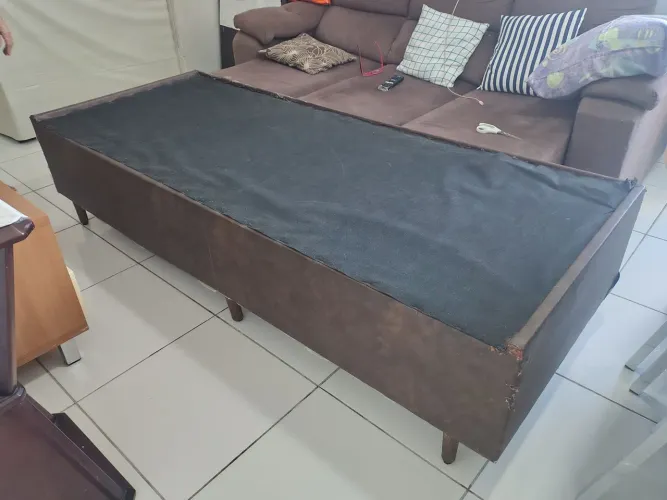 Cama Box Solteiro Resistente + Estrutura firme (ótimo custo-benefício)