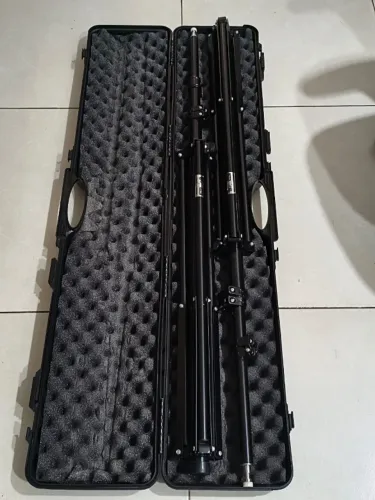Kit 2 Tripés Profissionais WF W-807 3 Metros + Case Rígido