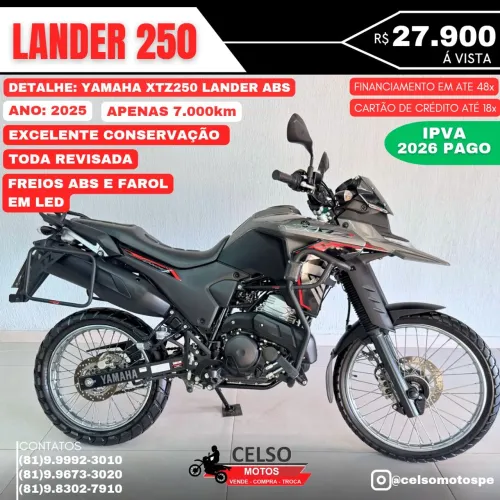 Lander 250 2025 Extra! C/7.700km Financio 48x aceito sua moto