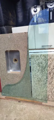 Bancada de vidro 