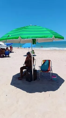 Guarda Sol Gigante Articulado em Alumínio 2mt.40cm. de Cobertura 