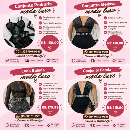LOOKS FEMININOS MODA BALADA| BOUTIQUE DOS ANJOS ?
