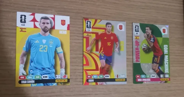 Cards Panini Espanha campeã do mundo 2026