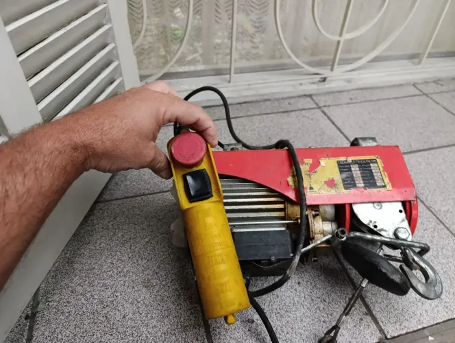 Talha elétrica 220v guincho elétrico 220
