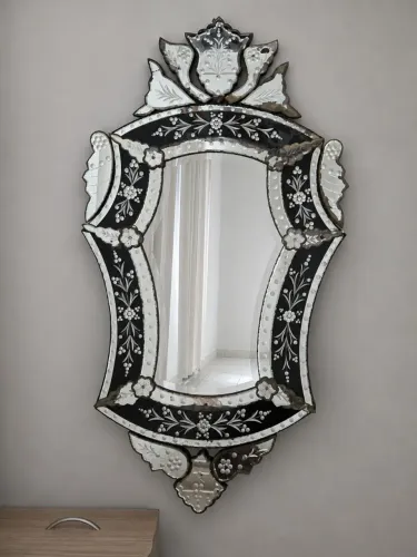 Espelho Veneziano Antigo - 1,20 m | Peça Original e Decorativa