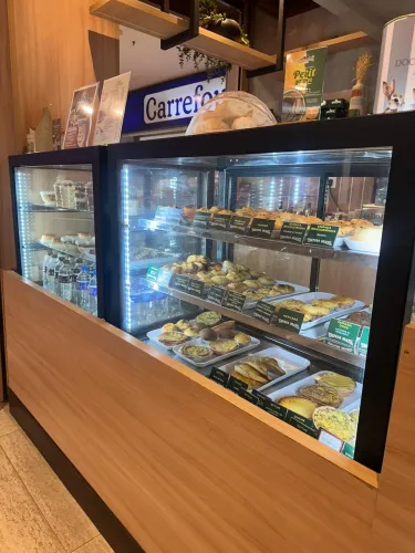 Vitrine expositora quente 