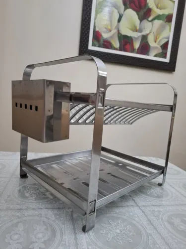 Escorredor De Louça Inox de 16 Pratos - EM BANGU, RJ