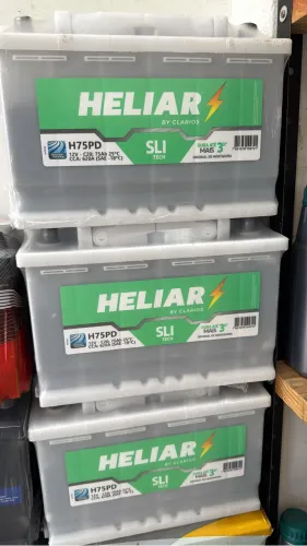Bateria Heliar 75 ah promoção 