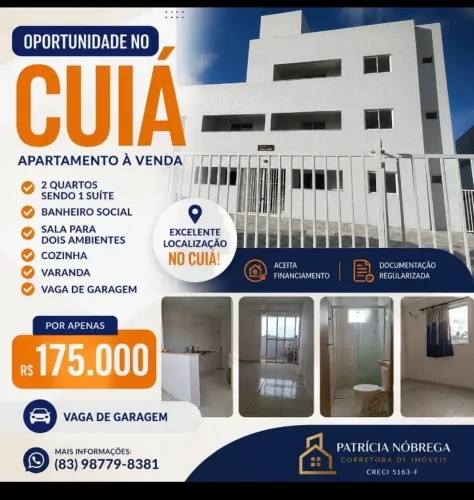Vende-se apartamento no cuia