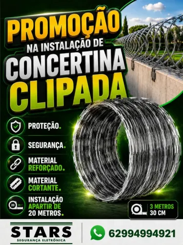 Consertina e cerca elétrica