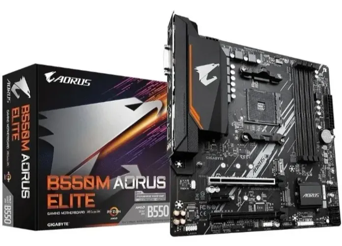 Placa Mãe Gigabyte B550M Aorus Elite AM4 