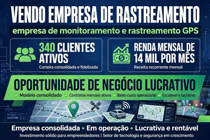 Vendo empresa de rastreamento