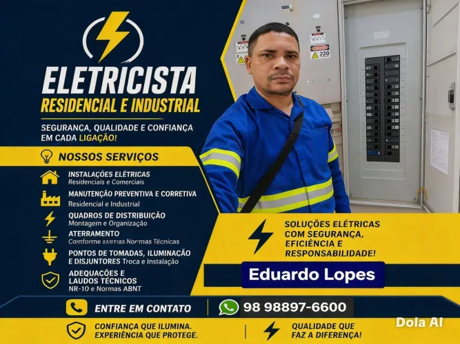 Eletricista residencial e industrial