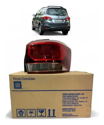 Lanterna Traseira Spin Active Borda Fume Gm Direita 19 A 24 Direito/passageiro Vermelho