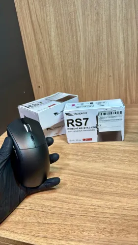 MOUSE GAMER SEM FIO SMAILWOLF RS7 LACRADO NOVO