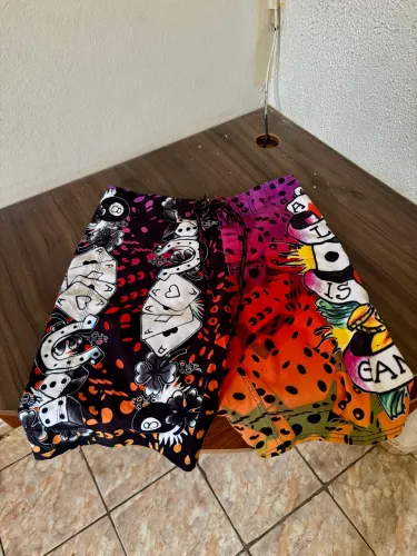 BERMUDA BOARDSHORT ED HARDY, ORIGINAL, TAMANHO 44, NOVO, COMPRADA NOS EUA