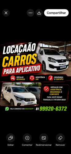 LOCAÇÃO DE VEÍCULOS PARA APLICATIVOS