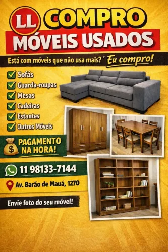 Comprei e vendo móveis usados