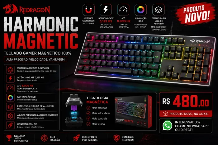 Teclado Game Magnético