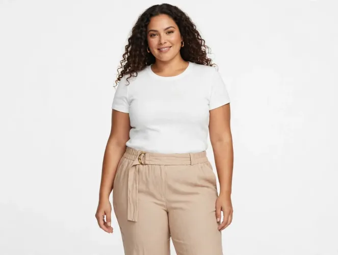 Calça social com fivela