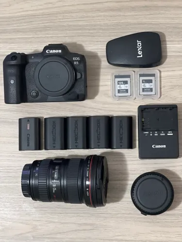 KIT Canon R5 + Adaptador EF-EOS R + 16-35mm F/2.8L II USM