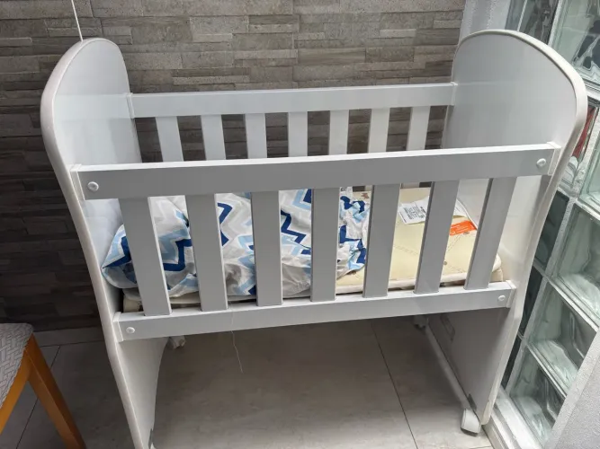 Mini Berço com Colchão Móveis Peroba (Modelo 2667)