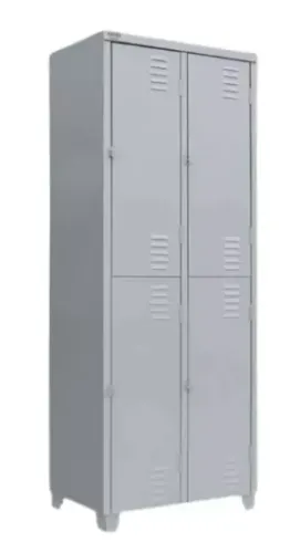 Armário Roupeiro De Aço 4 Portas Locker Para Vestiário