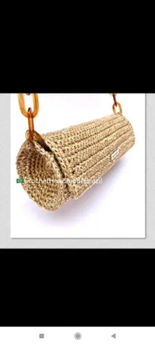 Bolsa Crochê fio de seda 