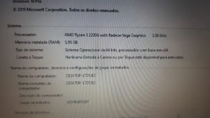 Kit Ryzen 3 2200G 8 GB ram