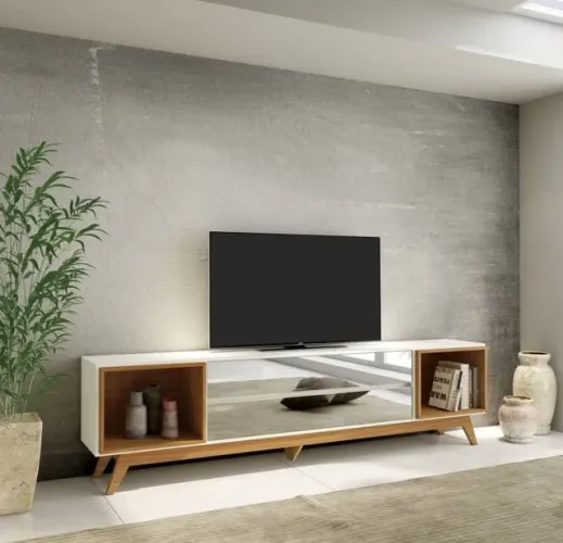 SURPREENDA-SE RACK ESPLENDOR DECOR DESIGN COM ESPELHO !!! TO5241